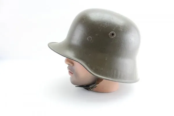 Ww1 German M 18 mit Innenfutter und Rosshaar Helm 1. WK, Trägername