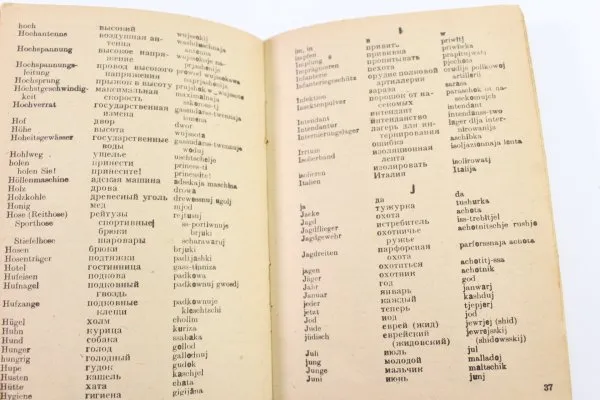 Deutsch-russisches Soldaten-Wörterbuch. Rund 3000 Wörter für Feldgebrauch und tägliches Leben