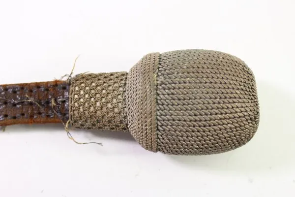 Preussen Kaiserreich, Portepee Leder Faustriemen für Offiziere
