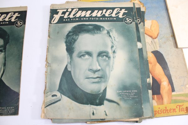 Collection of Berliner Illustrierte and Filmwelt newspapers