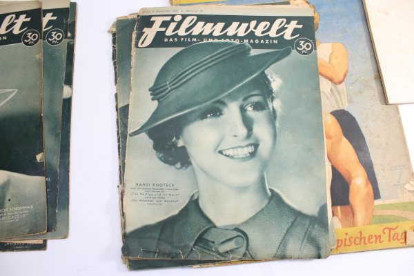 Collection of Berliner Illustrierte and Filmwelt newspapers