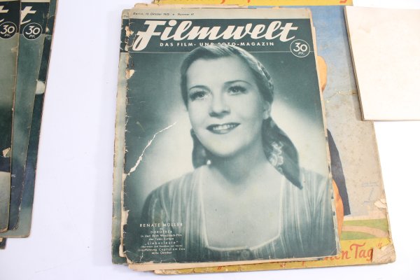 Collection of Berliner Illustrierte and Filmwelt newspapers