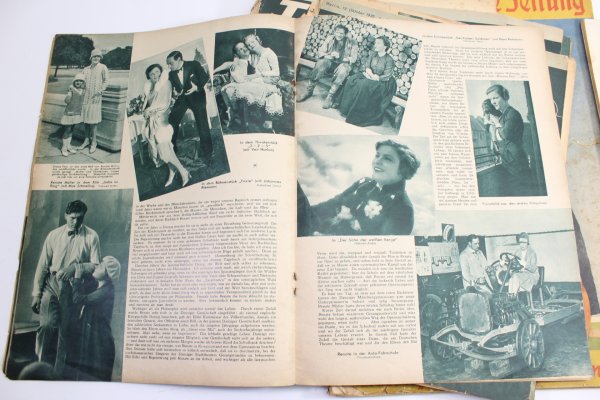 Collection of Berliner Illustrierte and Filmwelt newspapers