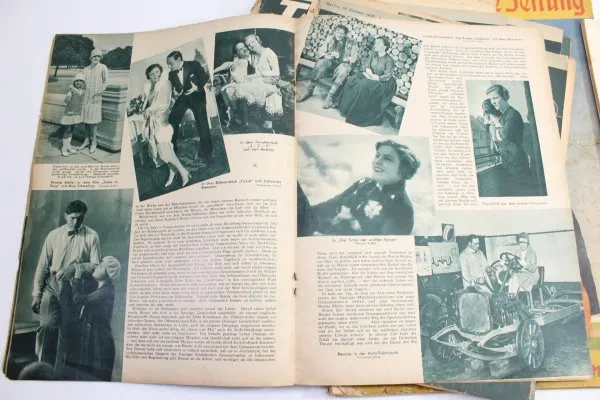 Konvolut Zeitungen Berliner Illustrierte und Filmwelt, Olympia