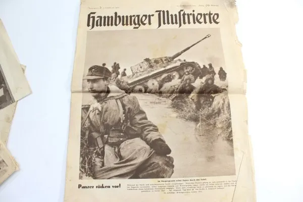 Lot of 6 newspapers, including Hamburger Illustrierte