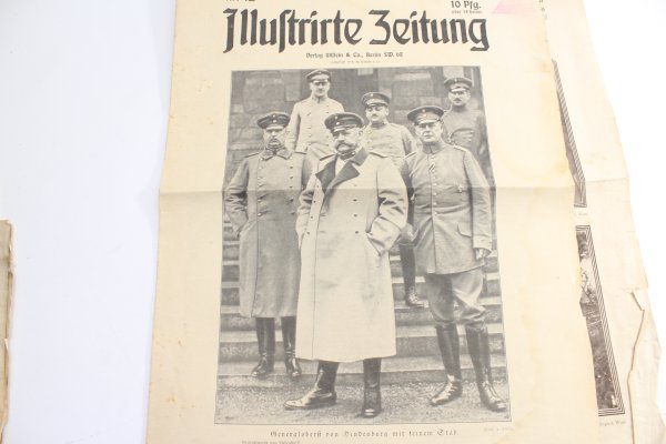 Konvolut 6 Zeitungen unter anderem Hamburger Illustrierte