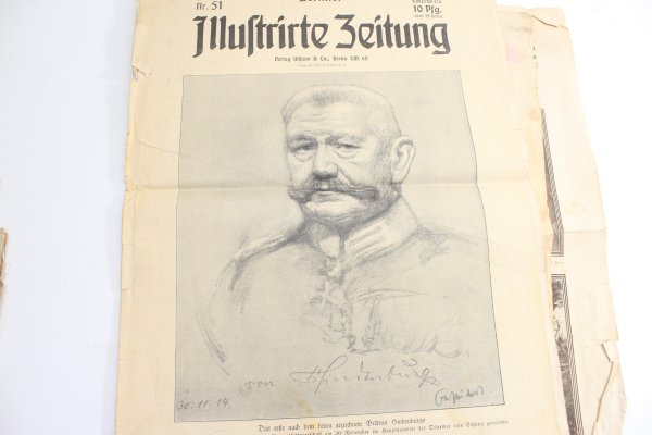 Konvolut 6 Zeitungen unter anderem Hamburger Illustrierte