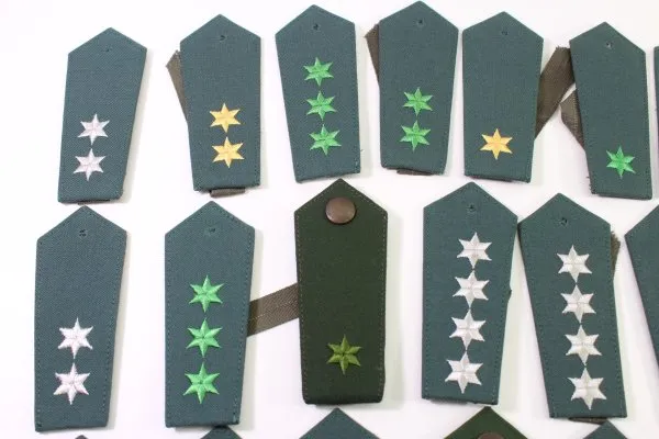 DDR / NVA bundle of various shoulder boards for ranks