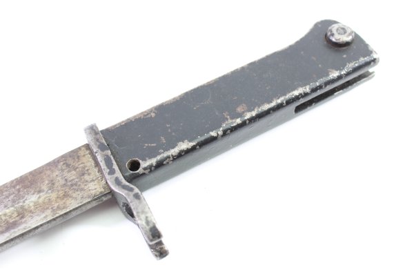 Ww1 Deutsches Seitengewehr, Ersatz Bajonett in Kastenform mit Metallgriffstück Ausführung extra Lang