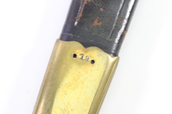 A WWII hunting knife or army officer's knife made by Hörster Solingen.