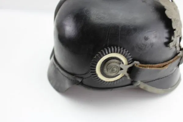 Preußen 1. Weltkrieg Pickelhaube, Helm Modell 1915 feldgrau für Mannschaften der Infanterie