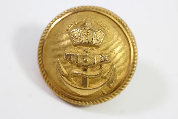 Kaiserliche Marine Knopf Metall 25 mm Hersteller Bronze Knöpfe