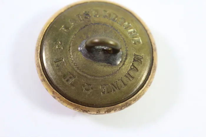 Kaiserliche Marine Knopf Metall 25 mm Hersteller Bronze Knöpfe