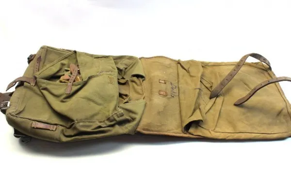 WW2 Germann Wehrmacht knapsack former medic / first aid, very early monkey Graf Leipzig 1937