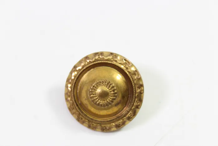 Buttons, rosette buttons, gold-plated, extra fine, price per button