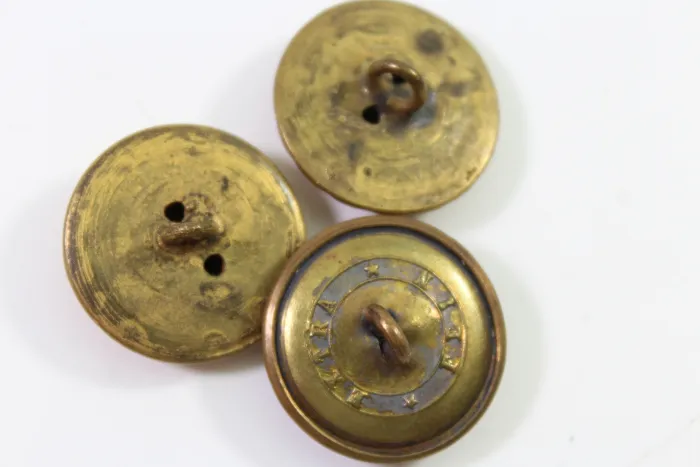 Buttons, rosette buttons, gold-plated, extra fine, price per button