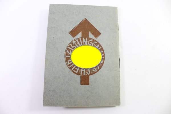 HJ Leistungsbuch mit Besitzzeugniss HJ Leistungsabzeichen in Silber