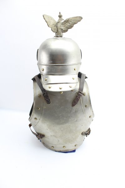 Helmet and cuirass for officers of the Prussian cuirassier regiments, around 1900 for children