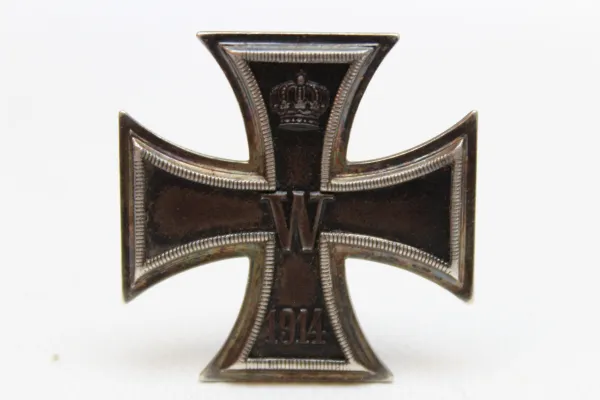 ww1 Eisernes Kreuz 1.Klasse 1914 an Nadel Hersteller WS für die Firma Wagner & Sohn, Berlin