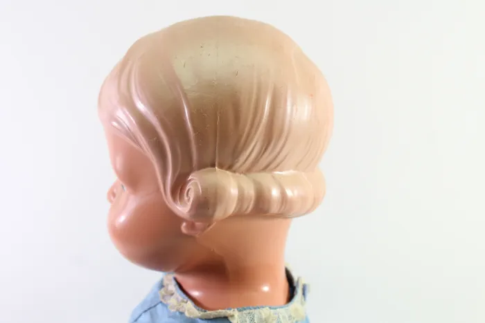 Alte Schildkröt Celluloid Puppe Inge 52 cm ca 1950