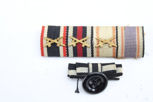 Konvolut 4 er Feldspange und Knopflochspange