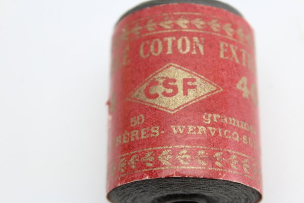 Roll of sewing thread Wehrmacht field gray, full roll for WH field blouses war goods made of cotton or natural fiber yarn.