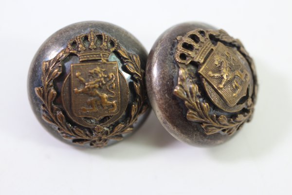 Metal buttons from German uniform tailor