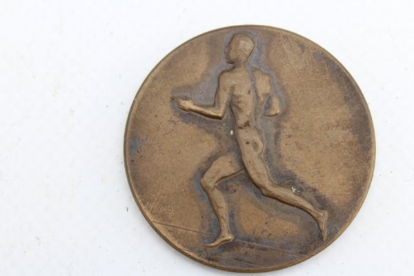 Deutschland Medaille 1913 Deutsche Sportbehörde Für Athletik 2. Preis für 400 Meter Lauf im seltenen Etui
