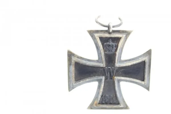 Iron Cross 2nd Class on a ribbon from 1914, EK2 manufacturer FO