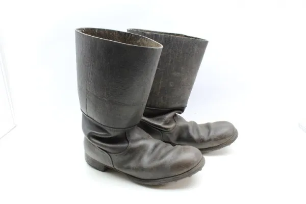 Ww2 Wehrmacht Schaftstiefel, Wehrmachtsstiefel für Mannschaft und Unteroffiziere genagelte Sohle