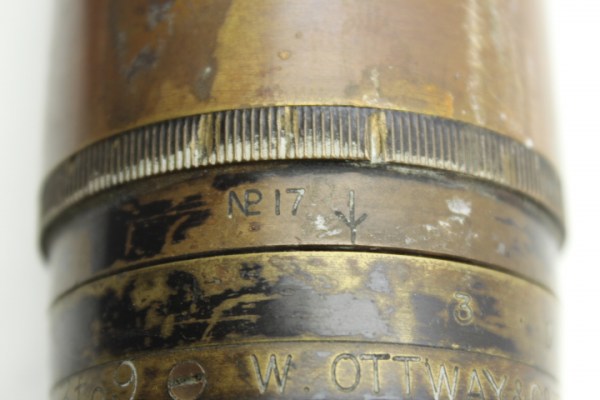 1.Weltkrieg Marine Fernrohr – Teleskope - für Geschütz, Hersteller W. Ottway & C, Ealing 1917 Großbritannien