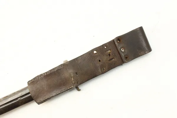 Sweden bayonet with belt shoe for M 1896 for Mauser rifles, extensively stamped