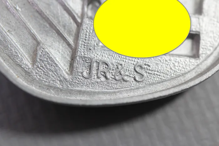 Wehrmacht Army Afrikakorps shield for the tropical helmet Hersteller JR&S