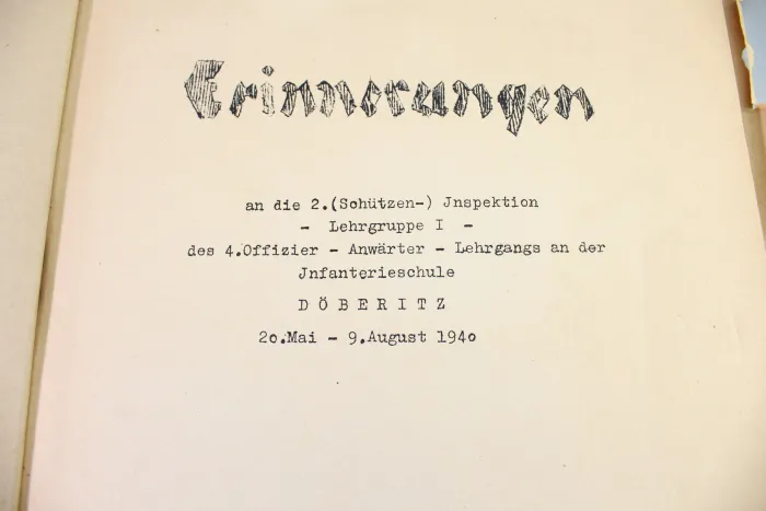 Döberitz 1940 Zeitung Erinnerung Schützeninspektion Lehrgruppe 1 Infanterieschule