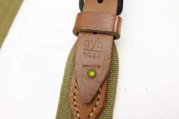 Ww2 Wehrmacht DAK, Africa south front strap for belt 1944, manufacturer gyb