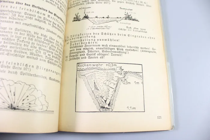 "The Recruit" A training manual for young soldiers, dated 1935/36, 191 pages.  Dust jacket