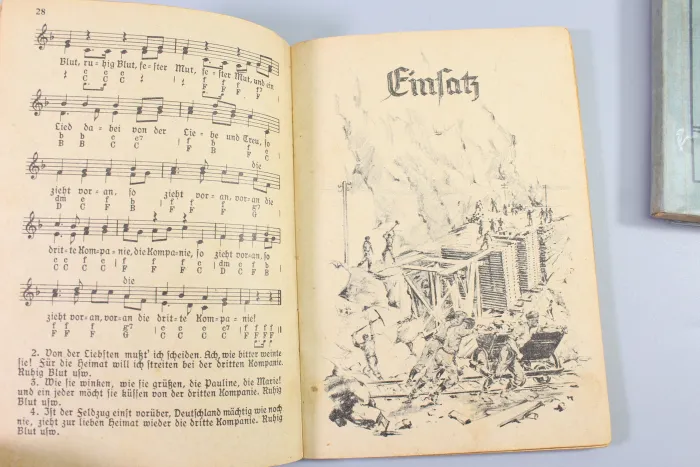 Das Liederbuch der Bautruppen u. Die Soldatenfibel Ausbildungsunterlagen