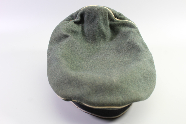 Frühe Schirmmütze für Offiziere der Infanterie sogenannte "Knautschmütze" um 1940