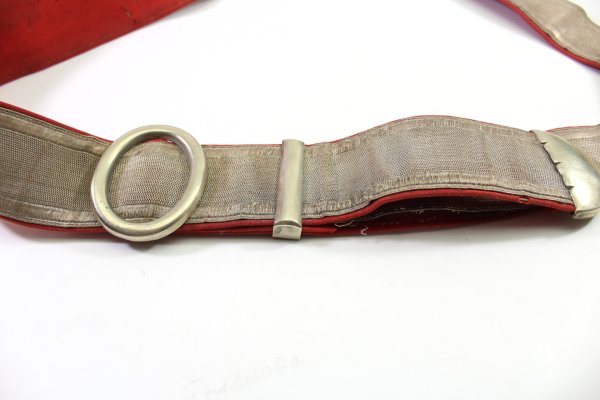 Württemberg Kartuschkasten für Offiziere im Dragoner-Regiment Königin Olga mit Bandollier, gest. Hoflieferant Altenburg für Offiziere