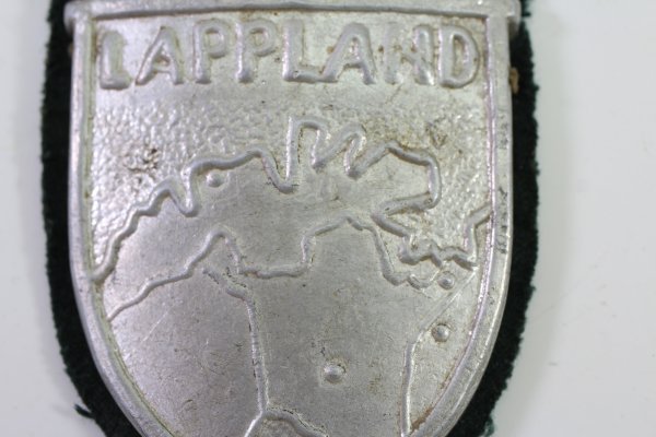 Ärmelschild "Lappland", Ausführung aus Aluminium Konvolut einer Person