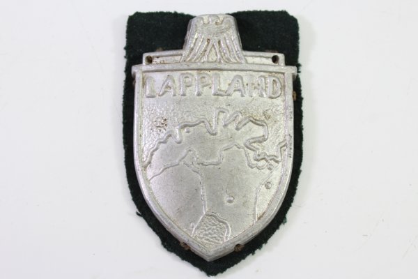 Ärmelschild "Lappland", Ausführung aus Aluminium Konvolut einer Person