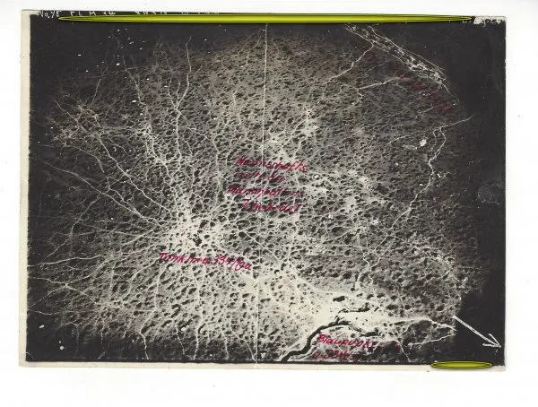 13 Ballon Luftbildaufnahmen 1916 des F.-FL.-A.70. original ww1