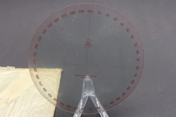 Measuring disc 400 line for 1749 card angle meter from the legendary company "Dennert & Pape" ARISTO - Werke from Hamburg