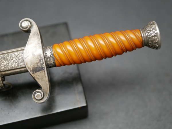 Heeresdolch Miniatur mit Hersteller Alcoso Solingen in Form eines Briefbeschweres oder Schreibtischdeko