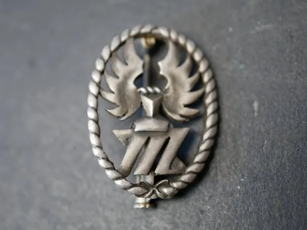 Luftwaffe Fallschirmtruppe / Fallschirmjäger - Meindl-Erinnerungsabzeichen, Luftlande-Sturm-Regiment 1 + Erinnerungsabzeichen