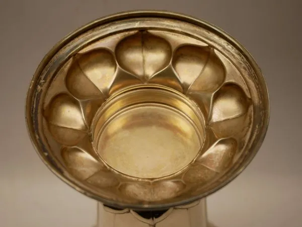 Heavy silver cup with inscription "Association 8th Bavarian Res. Field Art. Rgt. - To the winner of the prize bowling - Augsburg on 4 September 1930"