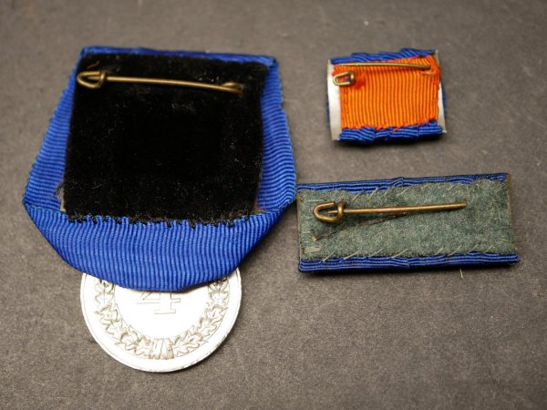Service award for 4 years of loyal service in the Wehrmacht + two field clasps, including police