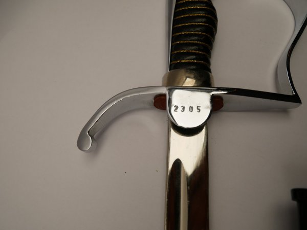 NVA saber / parade saber with number 2305