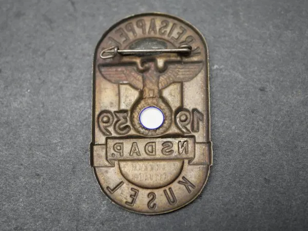 Badge - district roll call of the NSDAP Kusel 1939