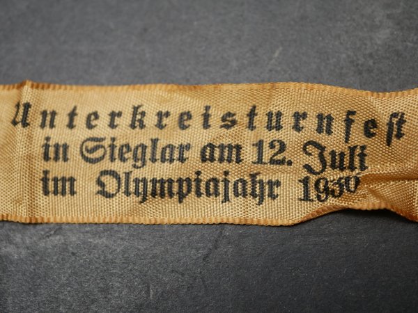 DRL badge / ribbon - Dem Sieger - Sieglar 1936 (HK rubbed), not in depth